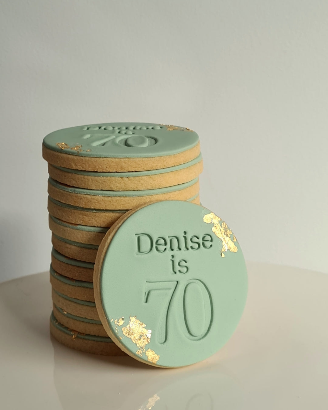 Sugar Cookies - 1 colour with gold foil