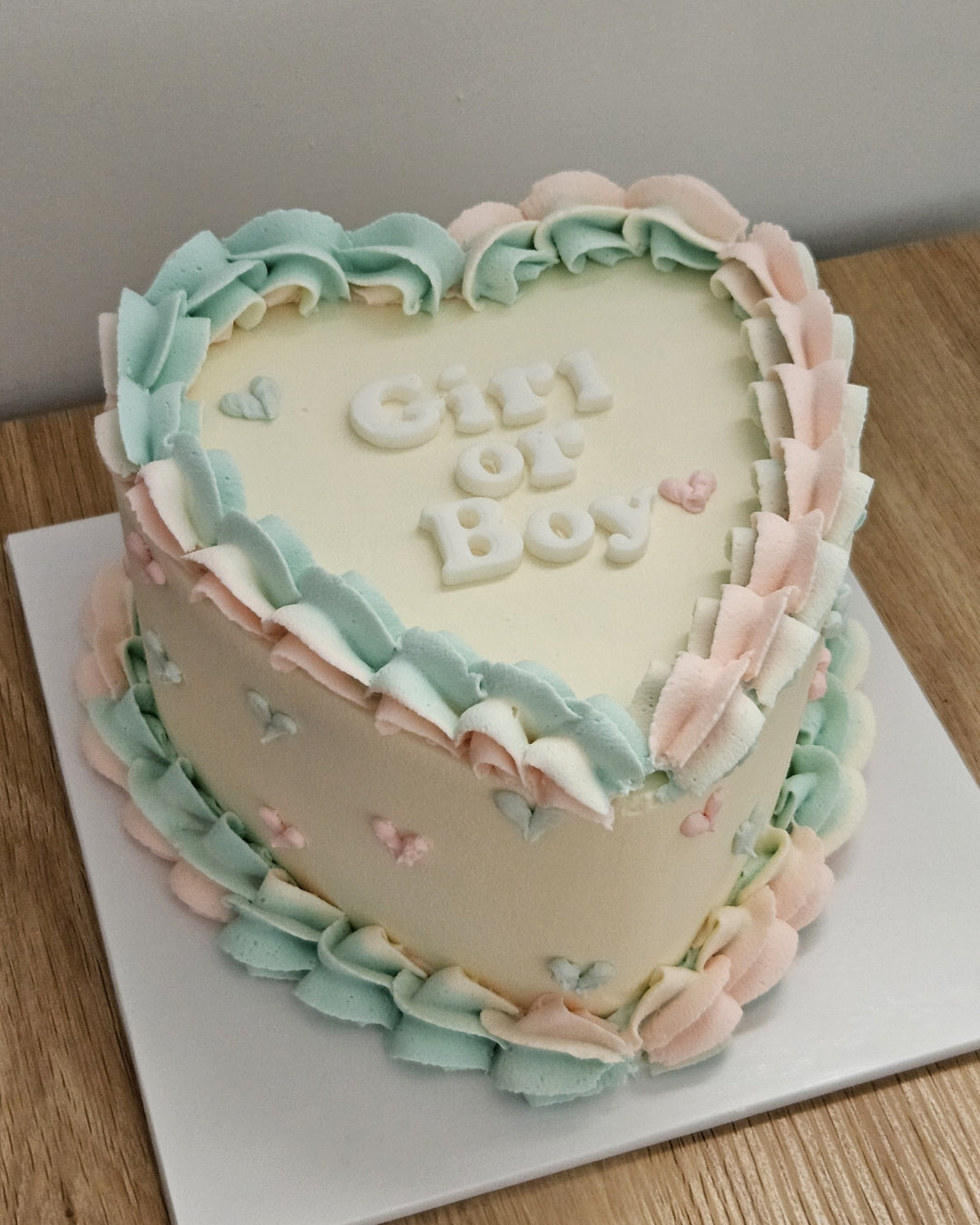 Heart Cake - Gender Reveal