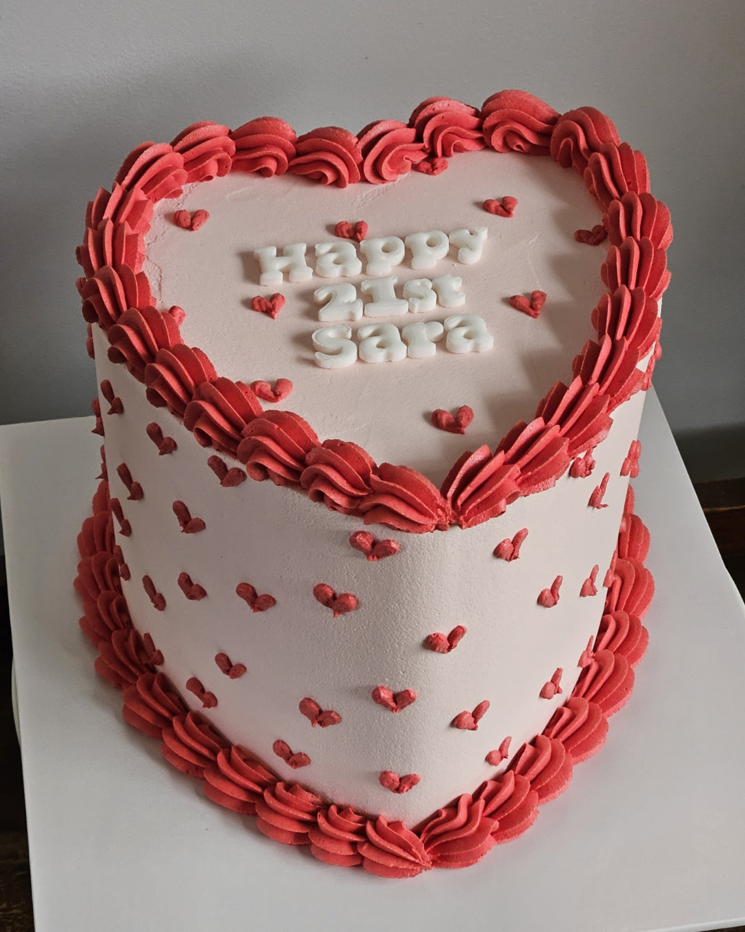 Heart Cake - Piped Hearts
