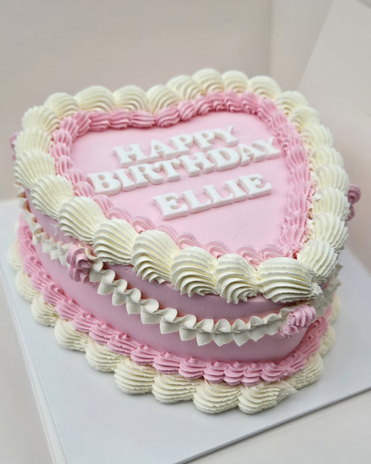 Vintage Heart Cake