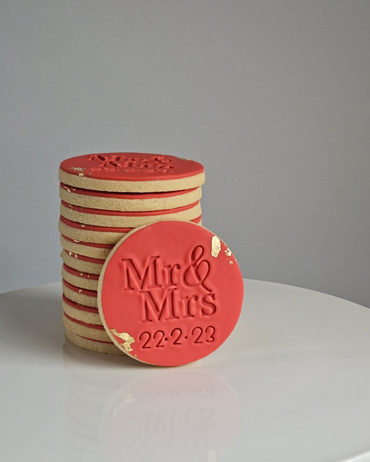 Sugar Cookies - 1 colour with gold foil