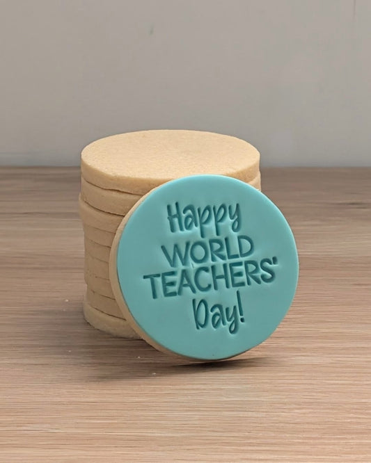 Happy World Teacher's Day Cookies - small