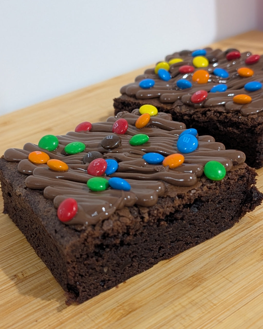 Nutella and M&M brownie